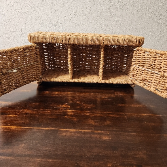 Wall Decor Boho Wicker Rattan Hanging Shelf Cubby Poshmark